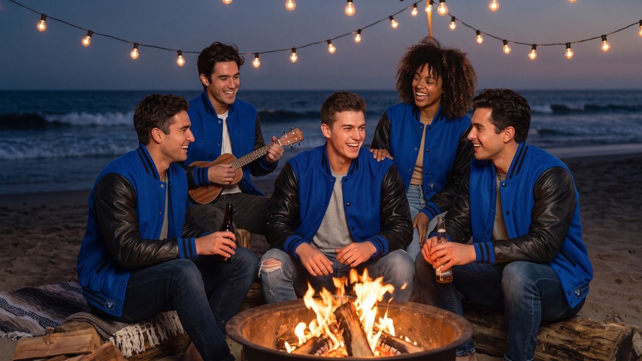 Varsity Jackets for Beach Party Evening Wear