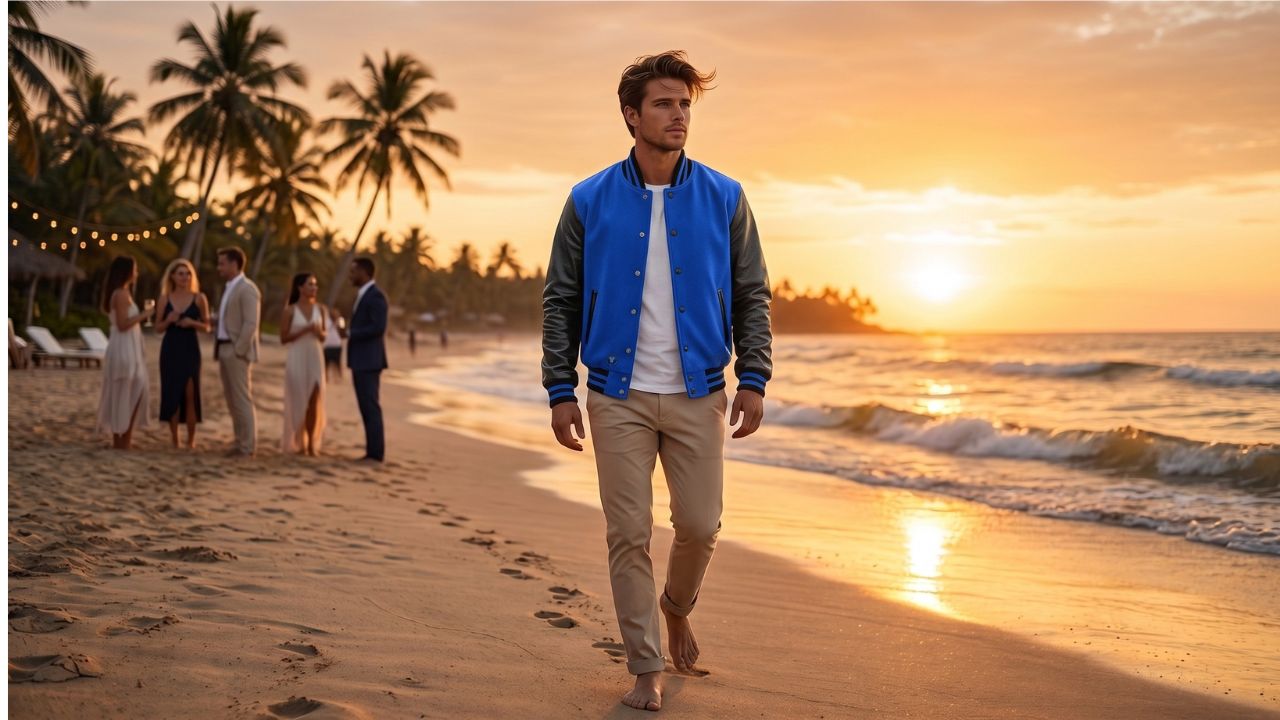 Varsity Jackets for Beach Party Evening Wear