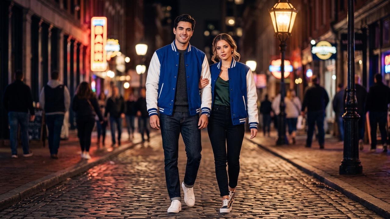 Varsity Jackets for Casual Date Night Outfits