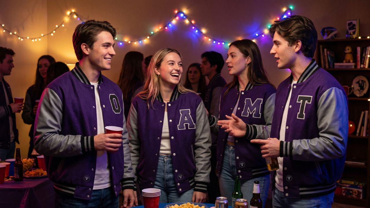 Varsity Jackets for College Parties Casual Look