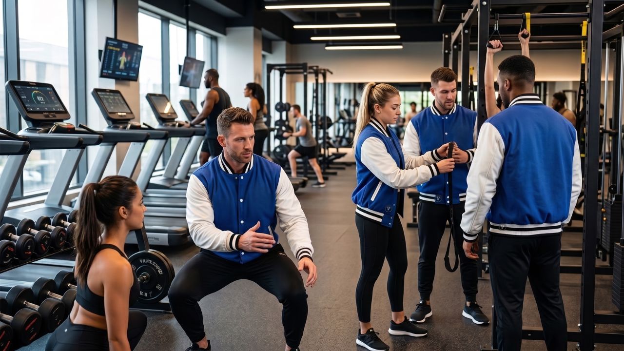 Varsity Jackets for Fitness Club Branding