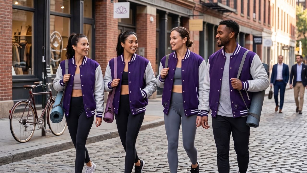 Varsity Jackets for Yoga Enthusiasts Street Style