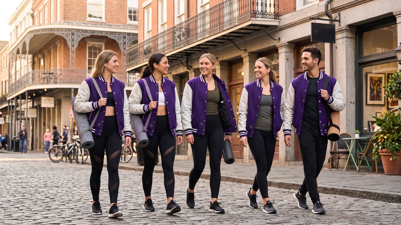 Varsity Jackets for Yoga Enthusiasts Street Style