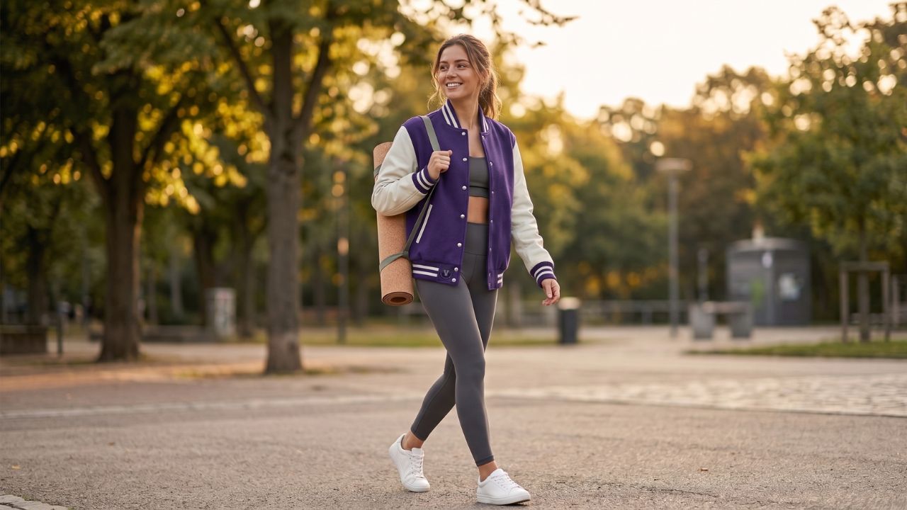 Varsity Jackets for Yoga Enthusiasts Street Style