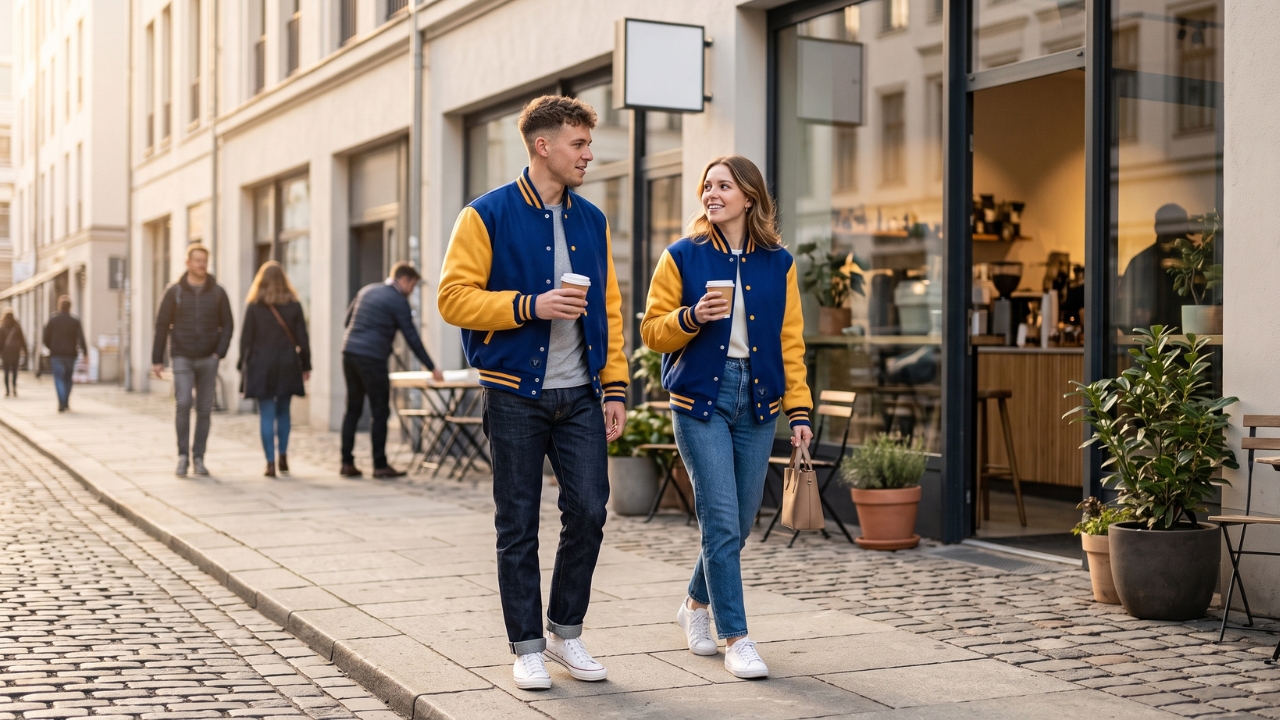 Varsity Jackets for Morning Coffee Runs