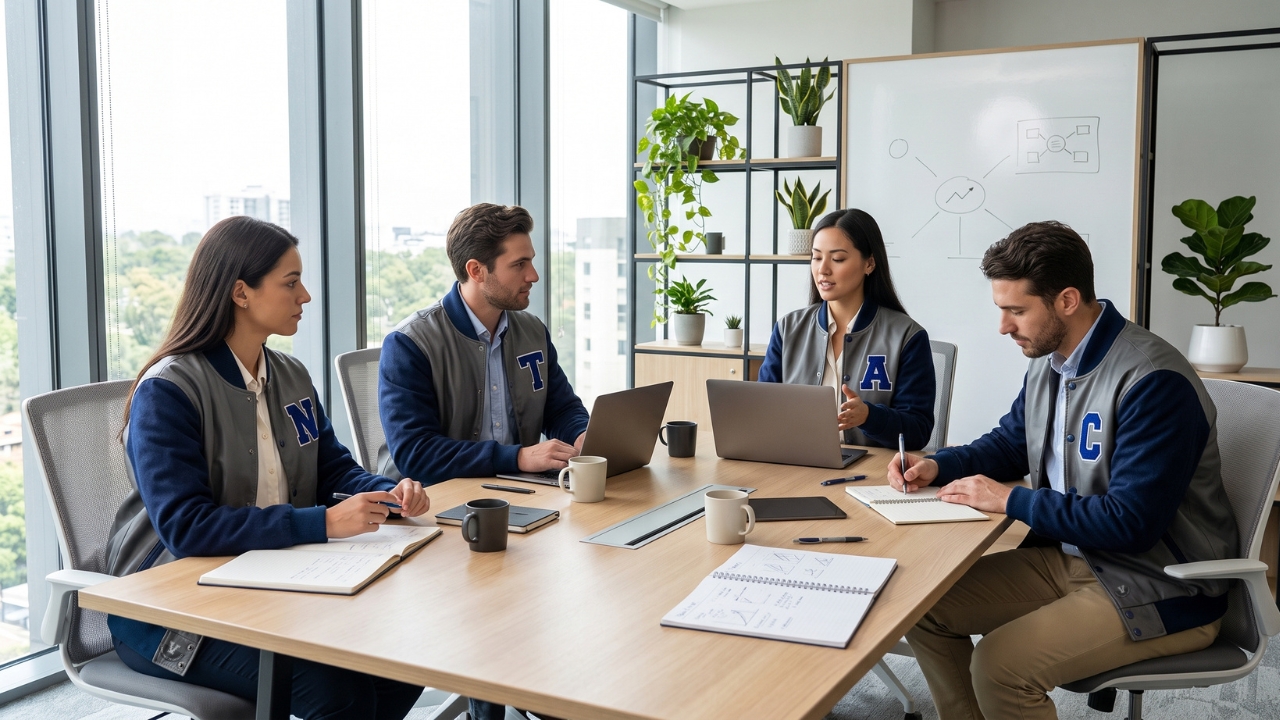 Varsity Jackets for Office Casual Outfits