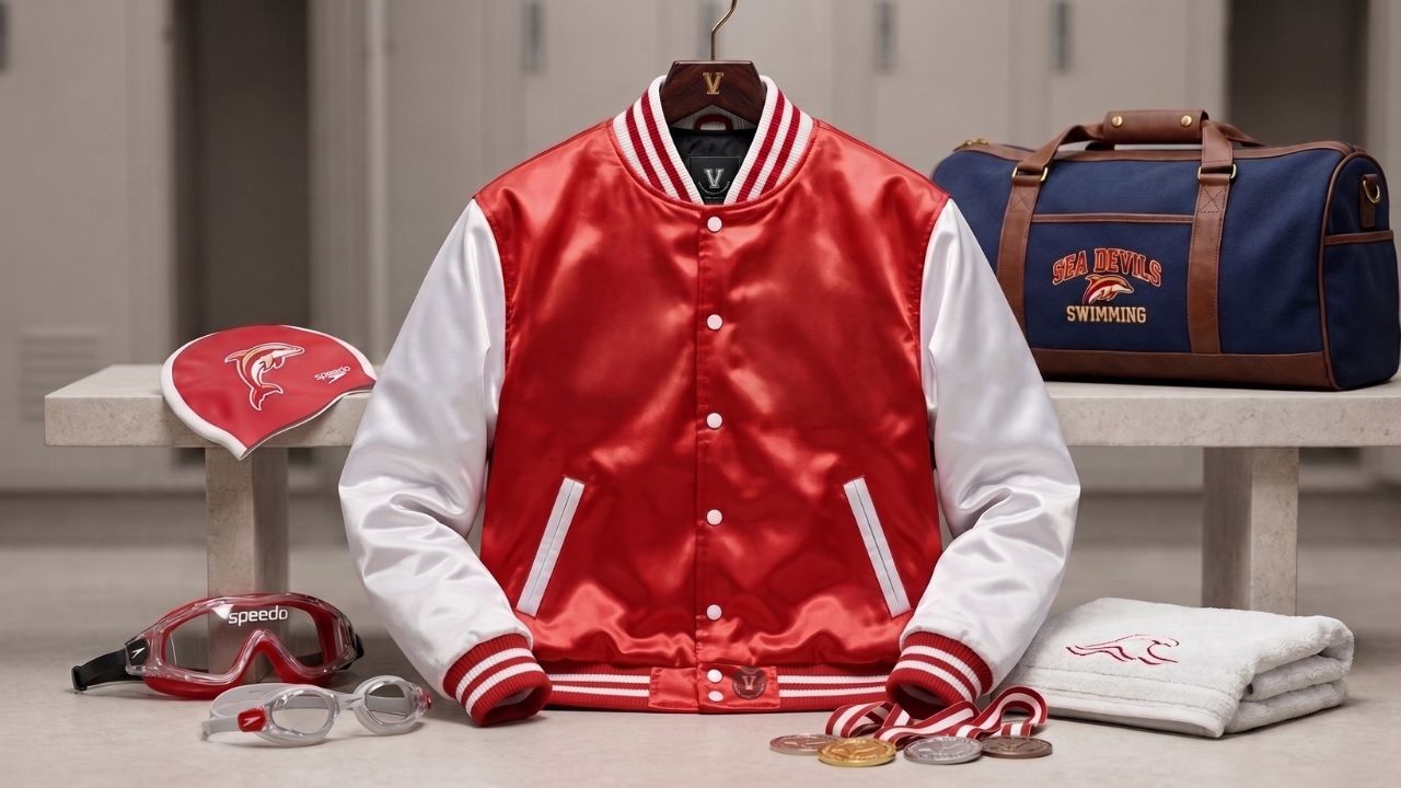 Varsity Jackets for Swimming Team Lifestyle Wear