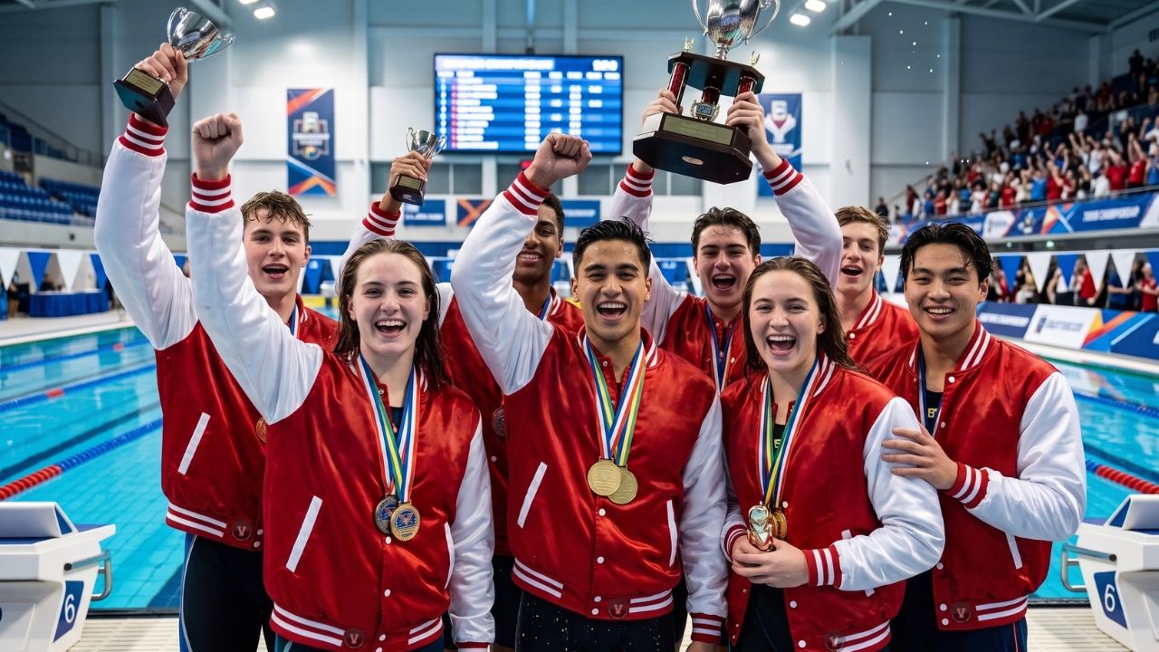 Varsity Jackets for Swimming Team Lifestyle Wear