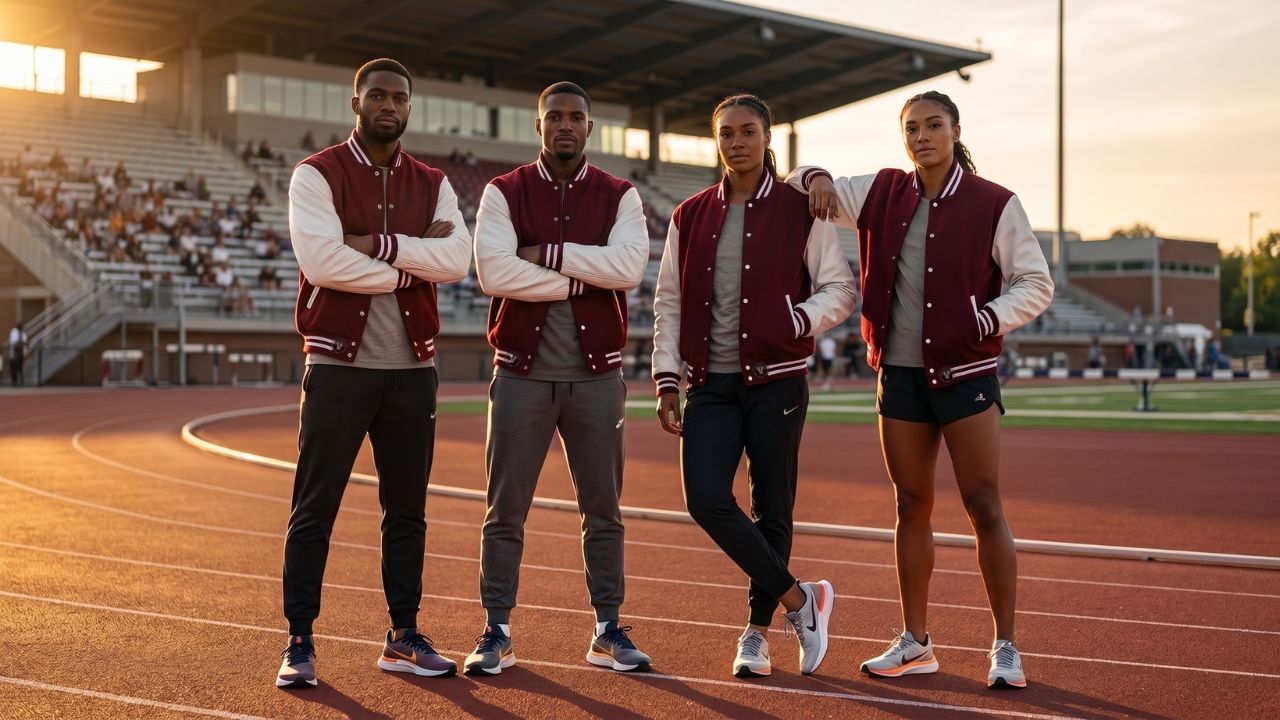 Varsity Jackets for Track Athletes Casual Wear