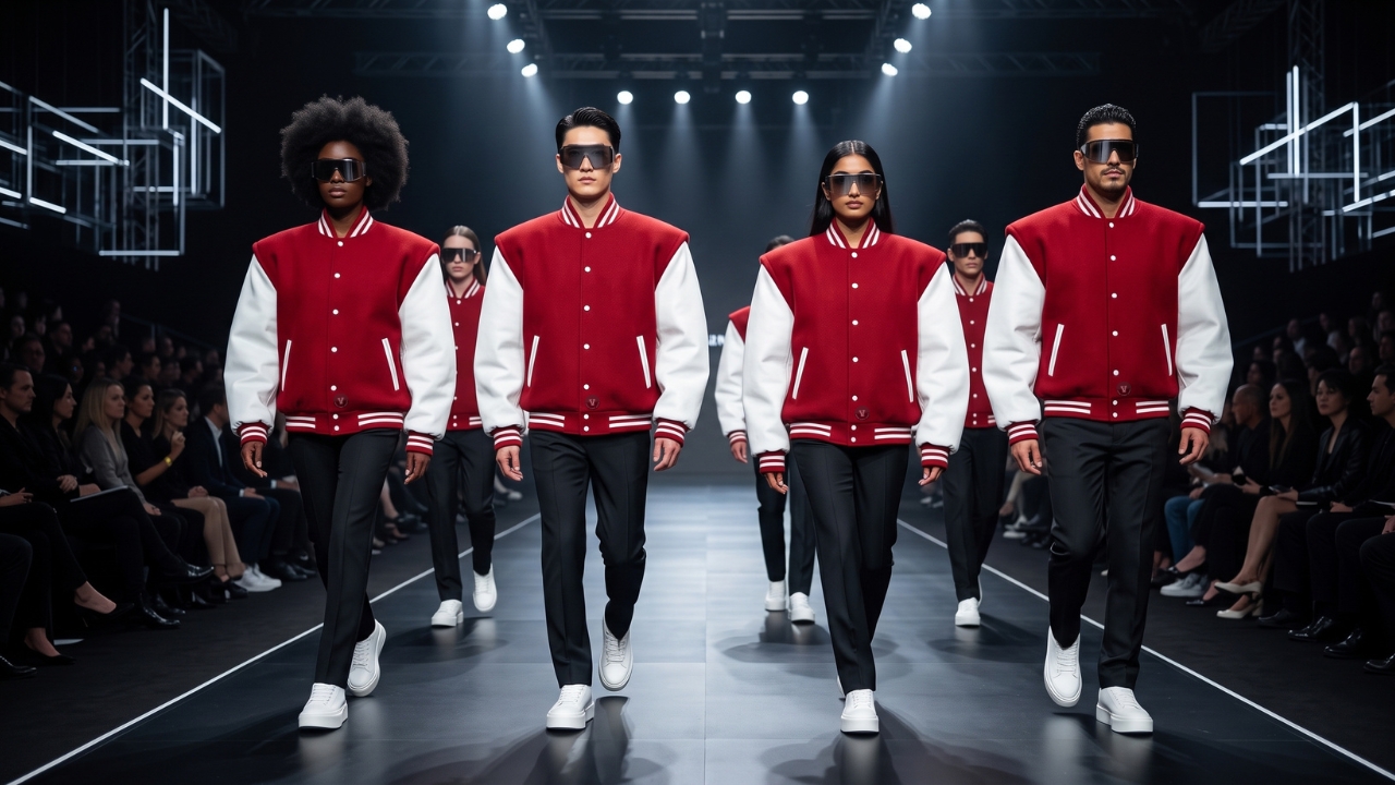 Varsity Jackets in Experimental Fashion Shows