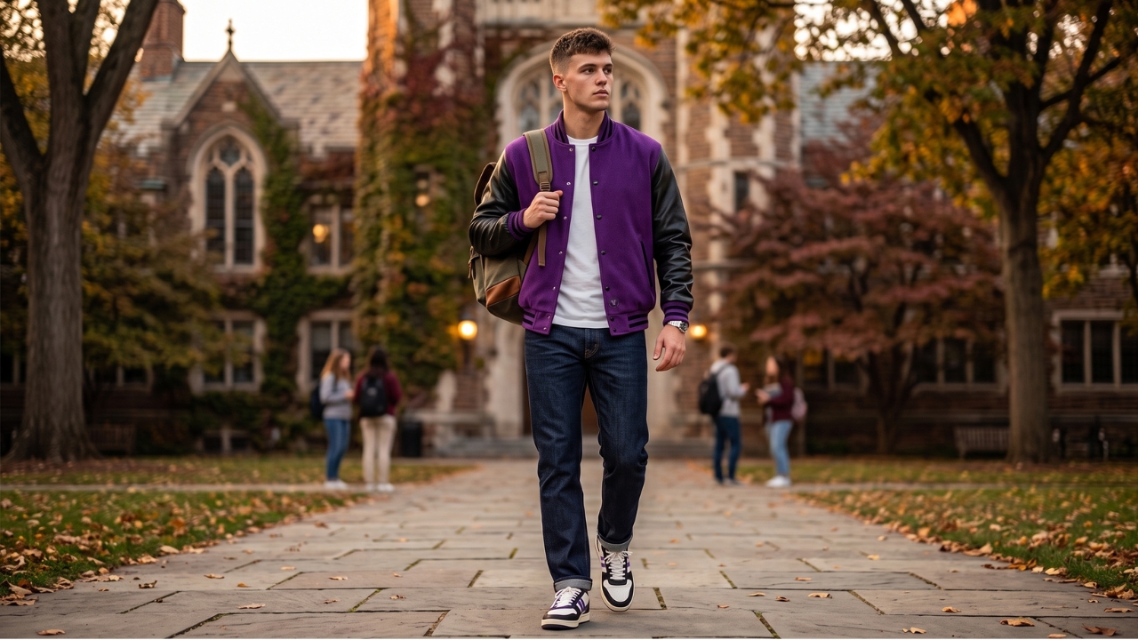 Varsity Jackets with Converse Retro Look