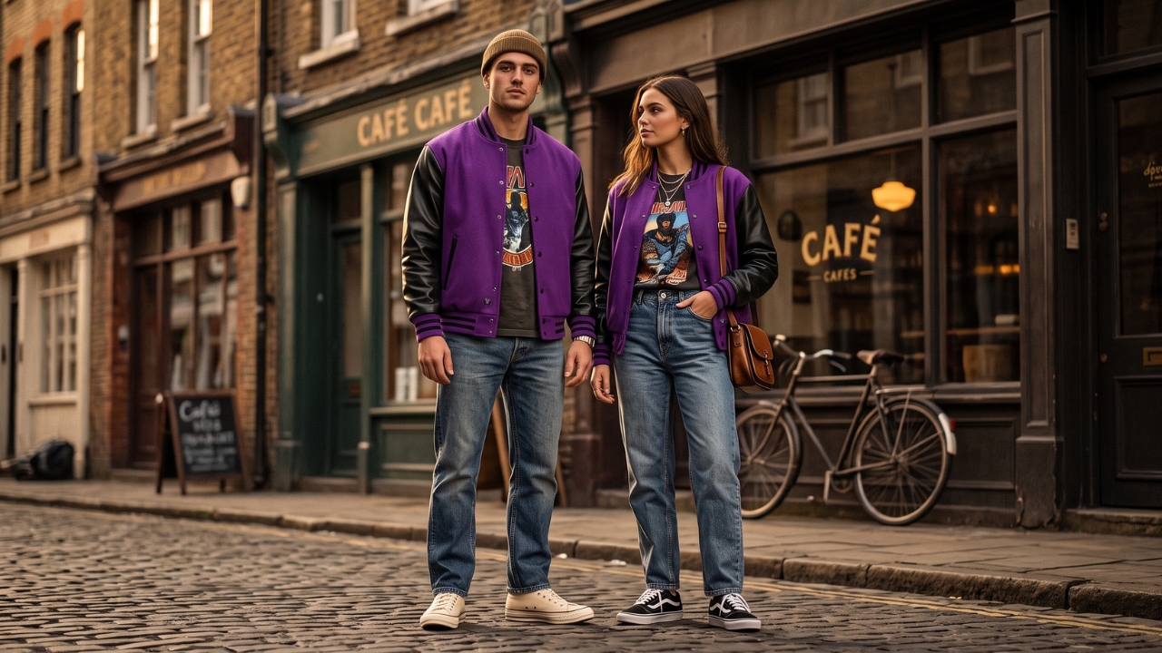 Varsity Jackets with Converse Retro Look