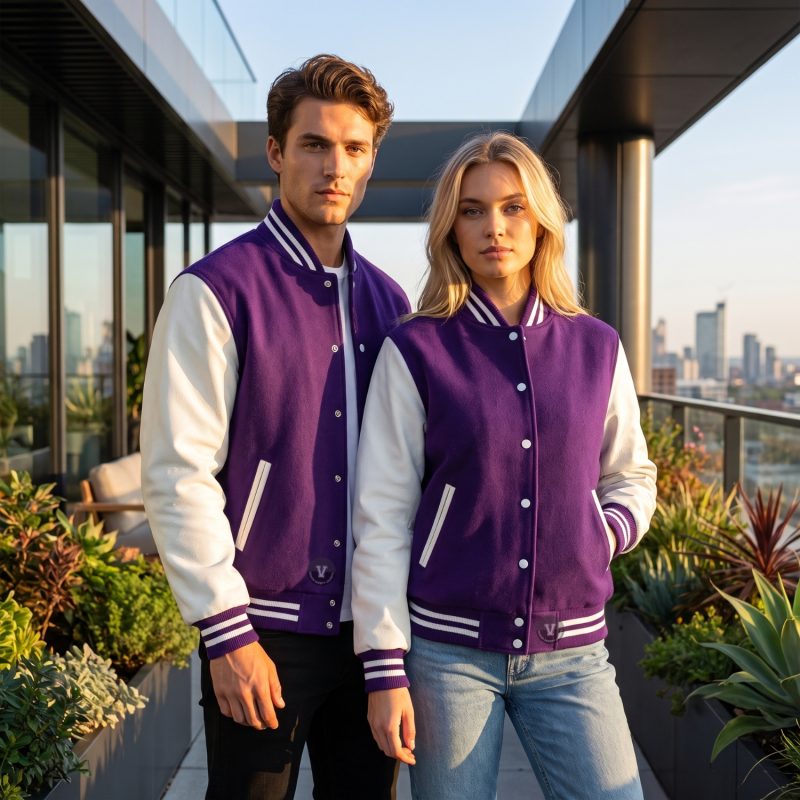 Varsity Jackets with Gloves Winter Accessories