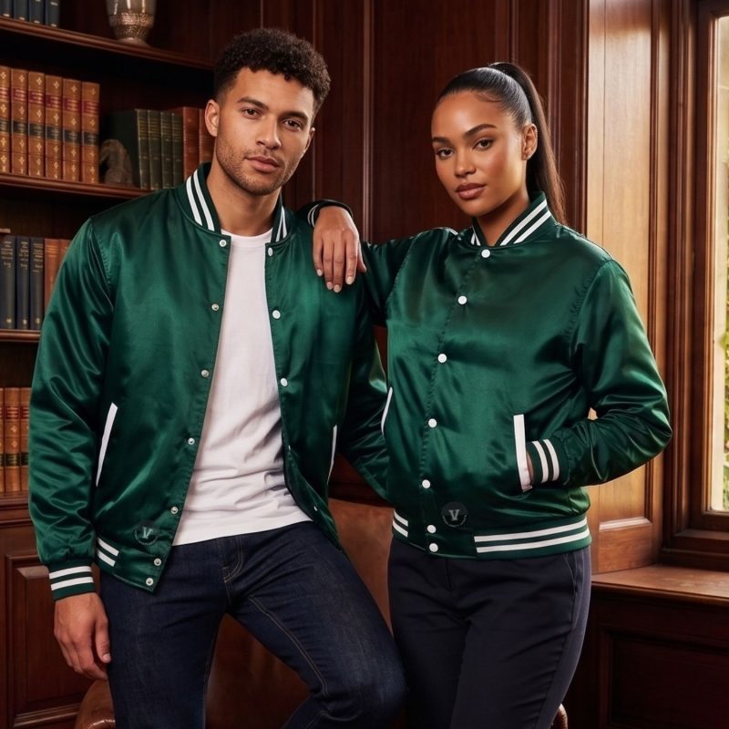 Varsity Jackets with Stain-Resistant Fabric