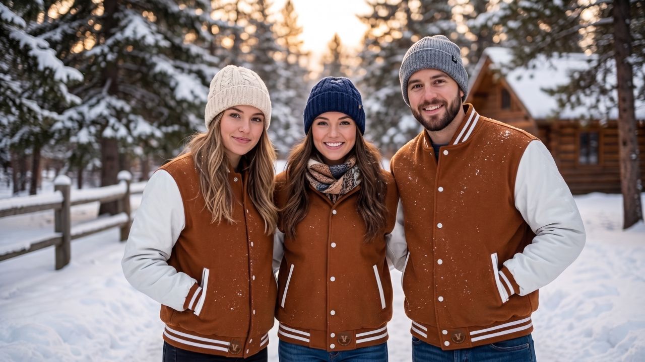 Varsity Jackets With Beanies Winter Look