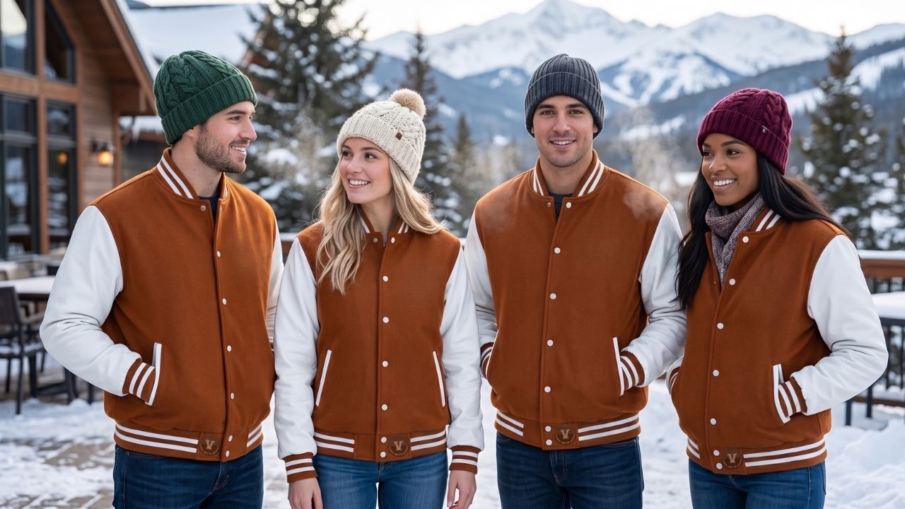 Varsity Jackets With Beanies Winter Look
