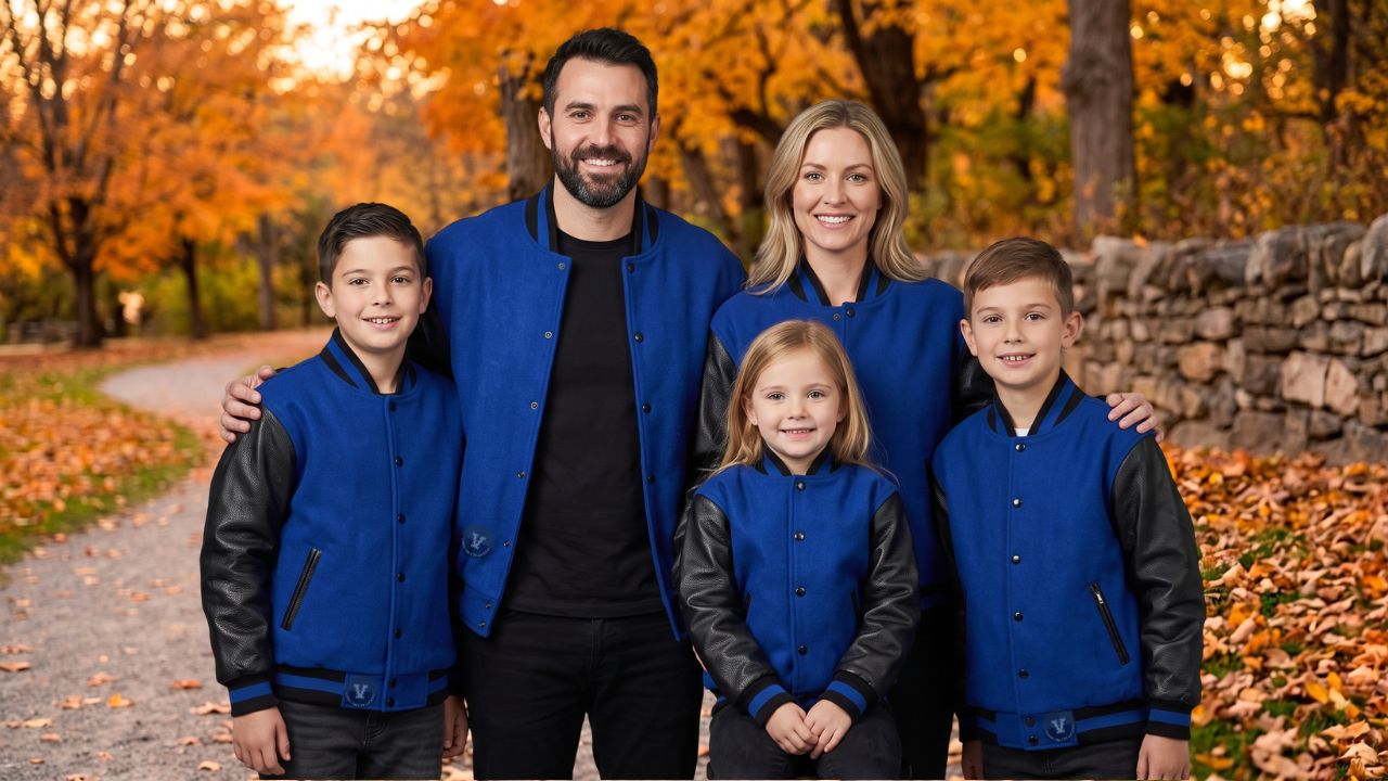 Varsity Jackets For Family Photo Shoots