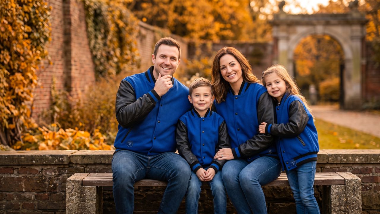 Varsity Jackets For Family Photo Shoots