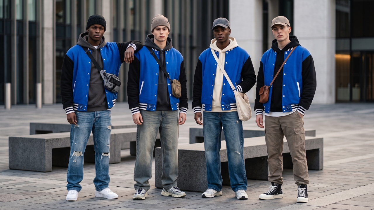 Cotton Fleece Varsity Jackets For Unisex
