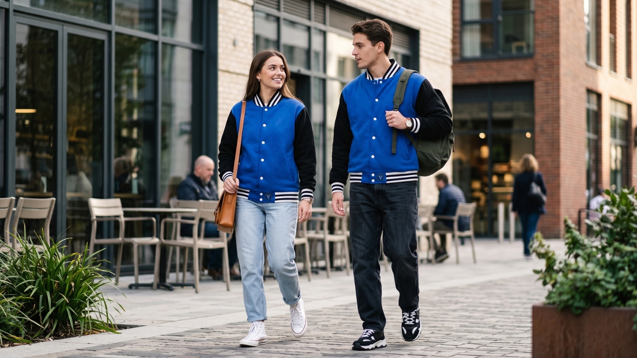 Cotton Fleece Varsity Jackets For Unisex
