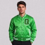 Crop Top Satin Jacket Men