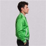 Crop Top Satin Jacket Men