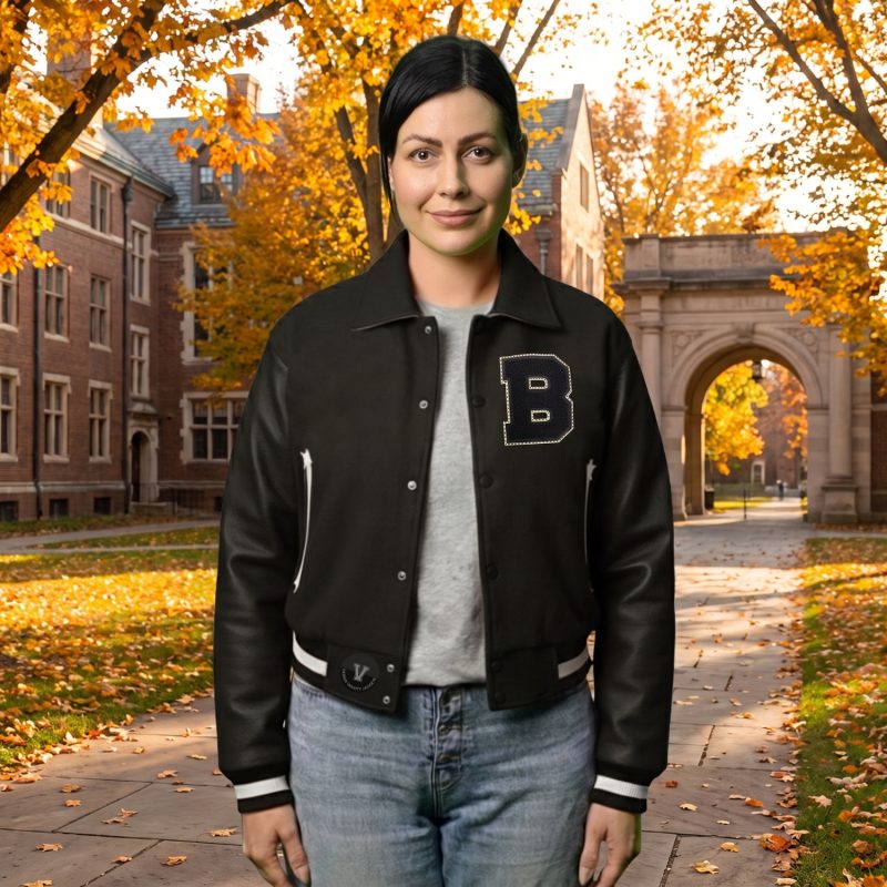 Crop Varsity Jackets With Women