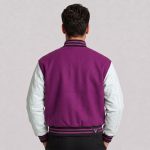 Cropped Fleece Varsity Jacket