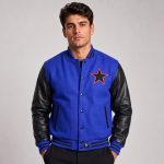Cropped Varsity Jacket Men