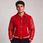 Cropped Varsity Jacket Men
