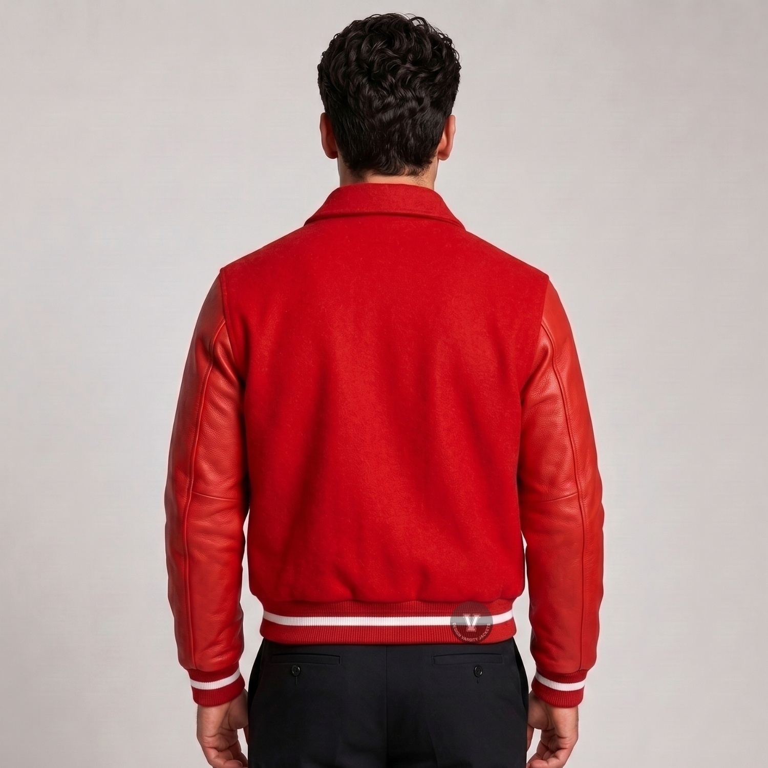 Cropped Varsity Jacket Men