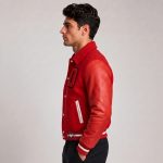 Cropped Varsity Jacket Men