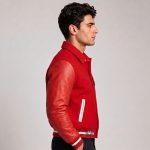 Cropped Varsity Jacket Men