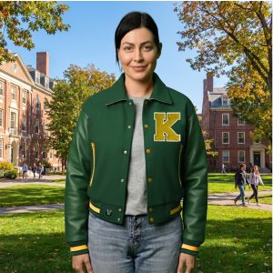 Cropped Varsity Jacket Premium