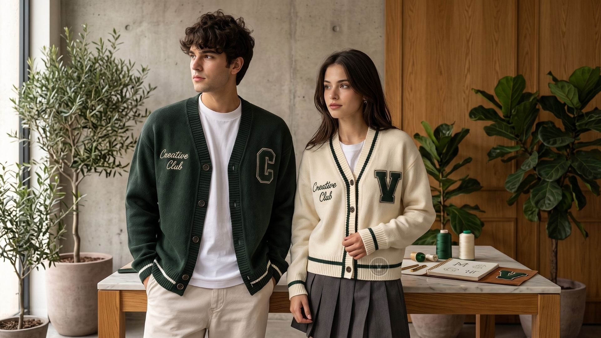 Custom Cardigans With Embroidery