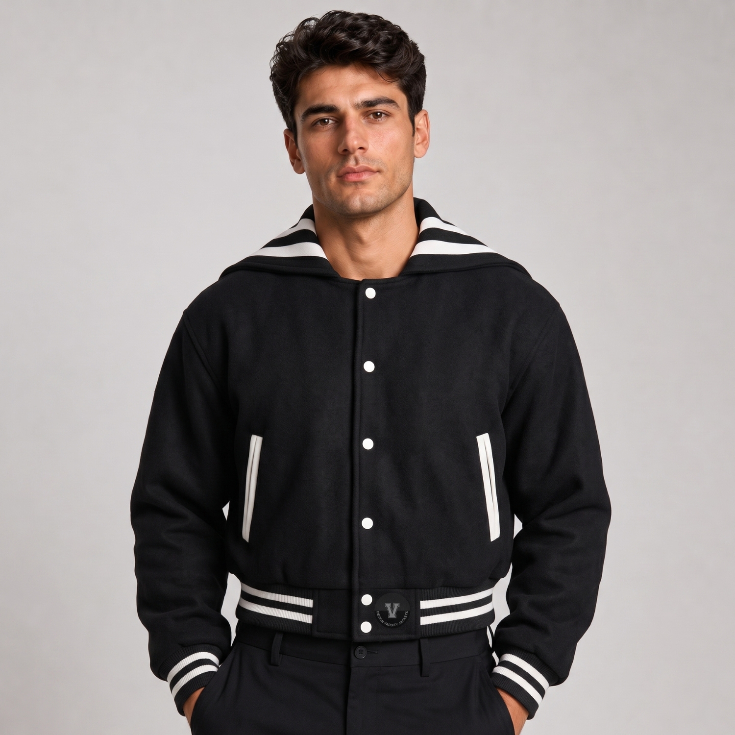 Custom Cropped Jacket Wool