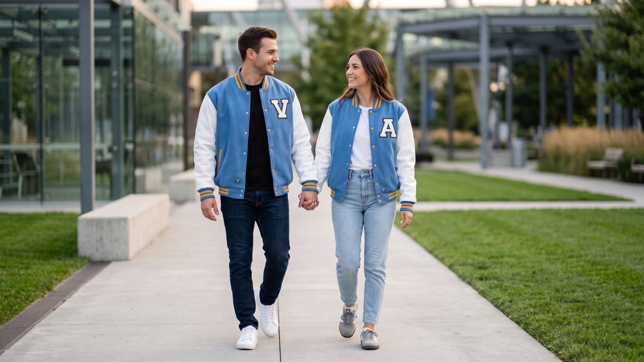 Custom Design Varsity Jackets for Couples
