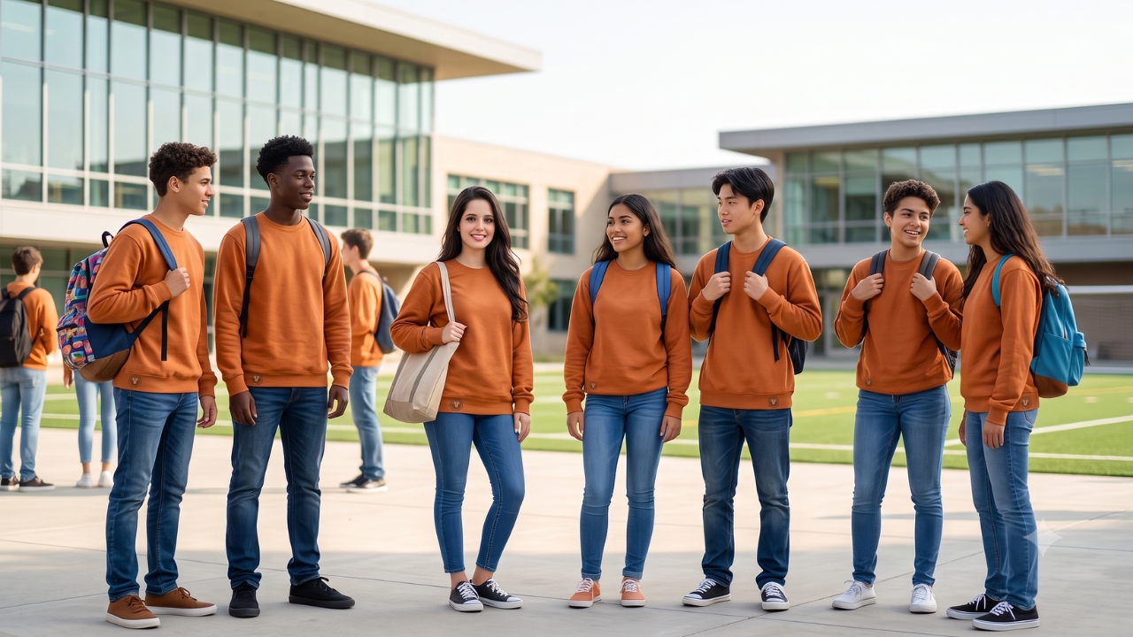 Custom Sweatshirt For Schools