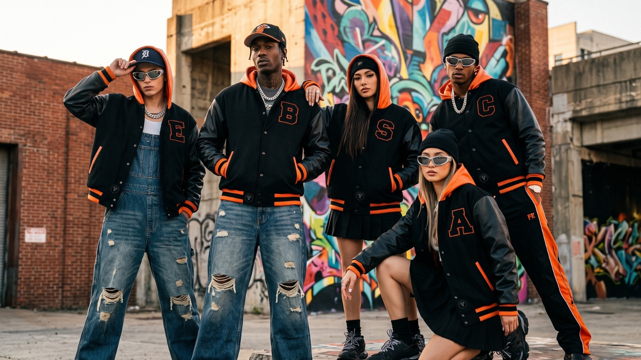 Custom Varsity Jackets in Street Fashion