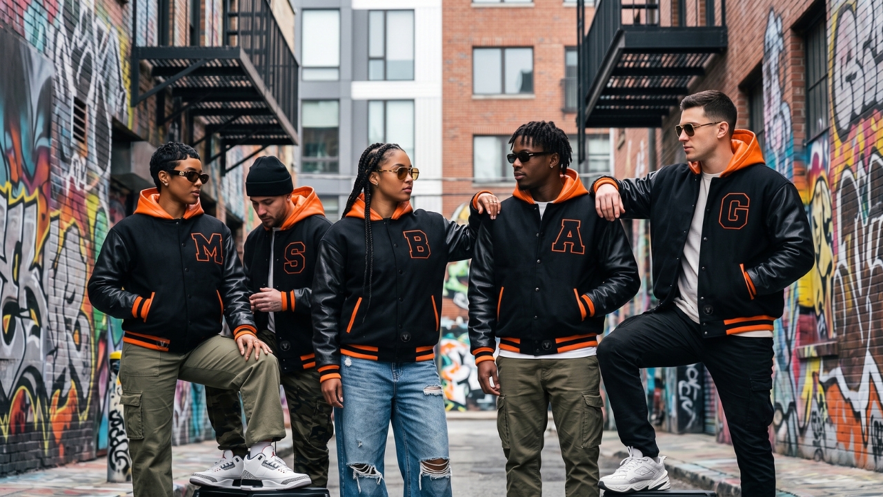 Custom Varsity Jackets in Street Fashion