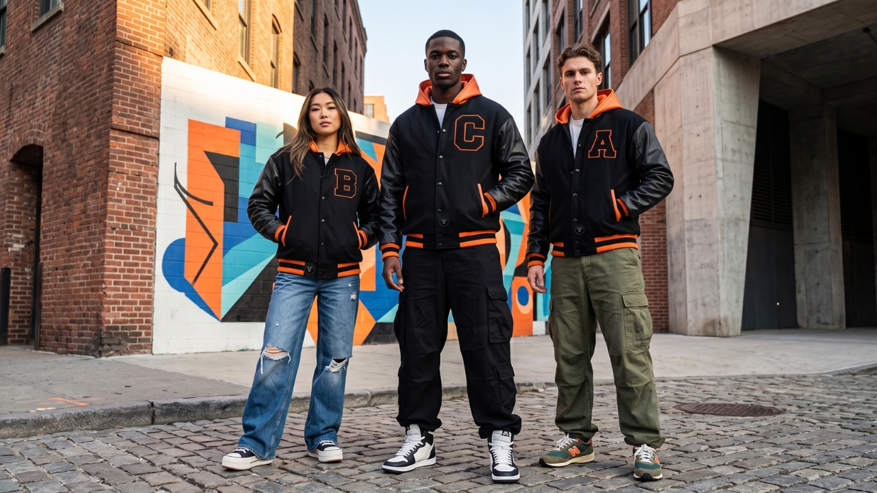 Custom Varsity Jackets in Street Fashion