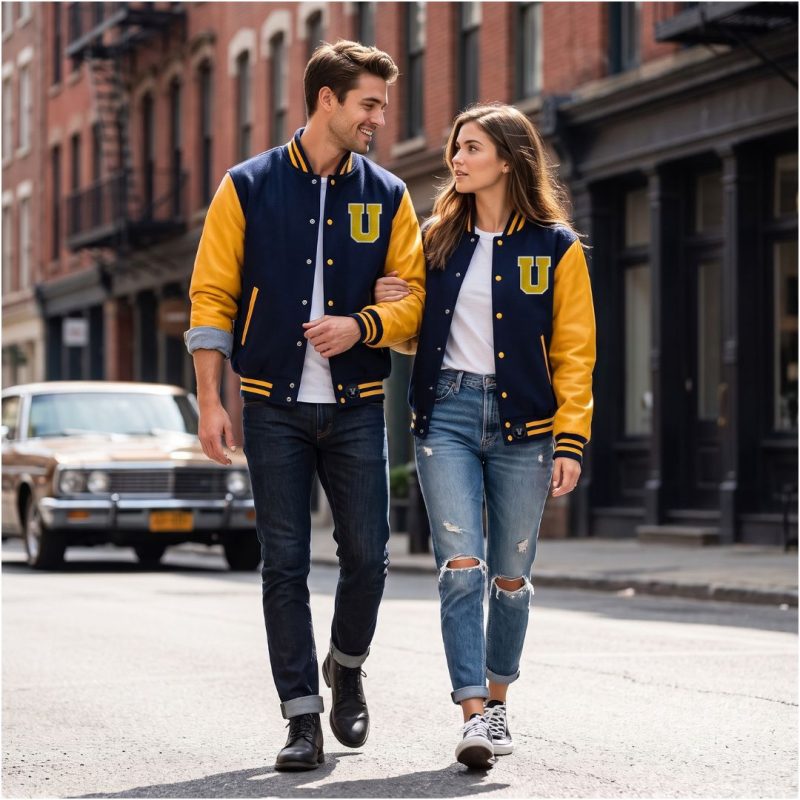 Varsity Jacket With Custom Patches