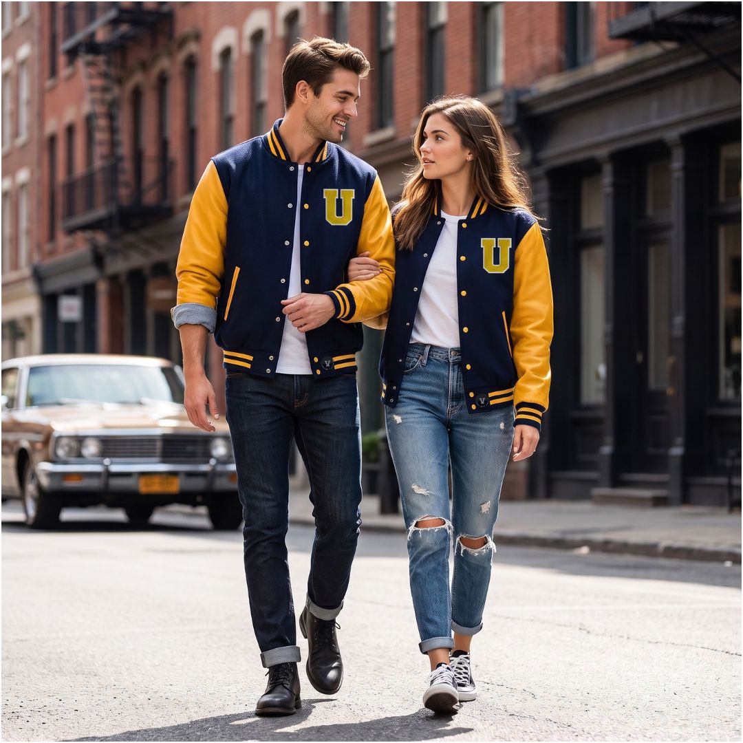 Varsity Jacket With Custom Patches