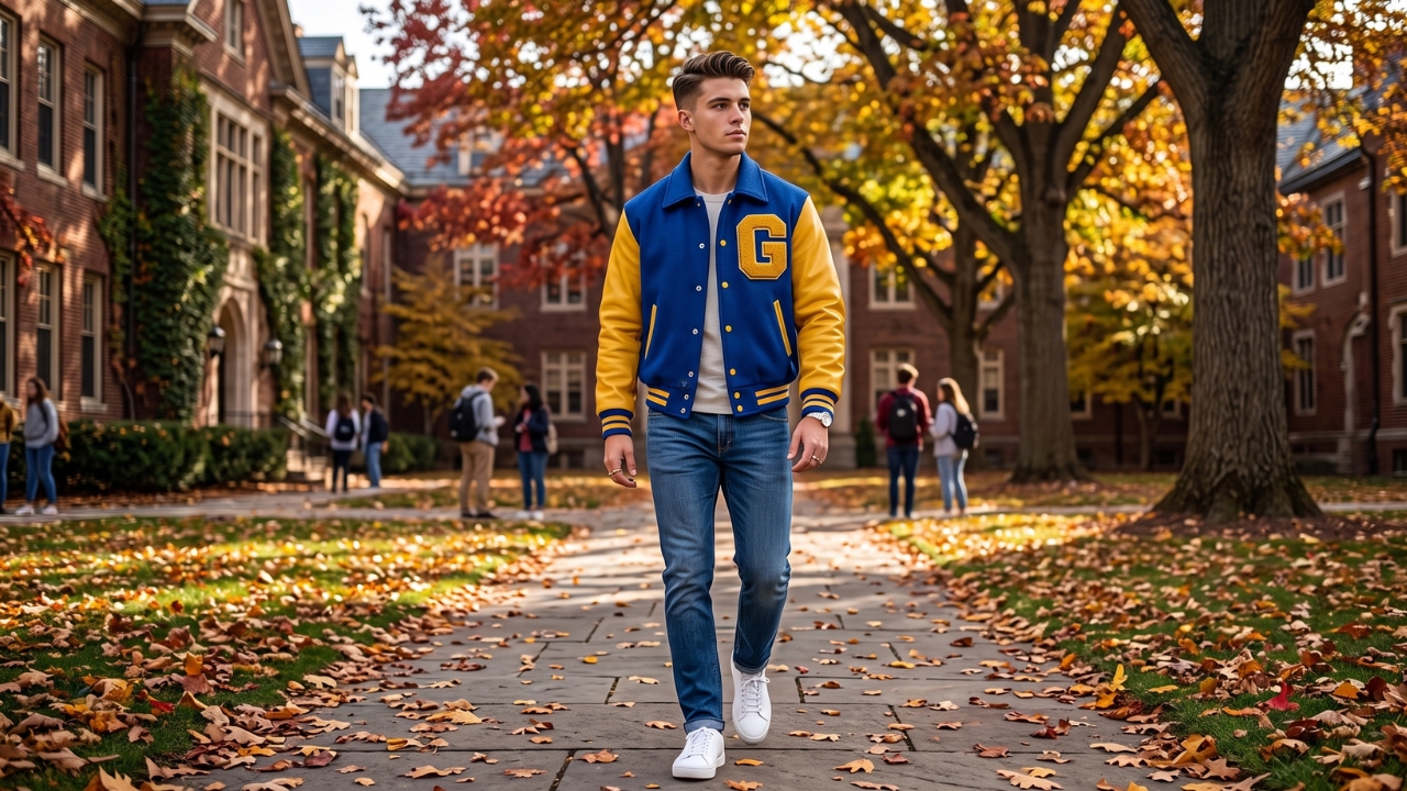 Embroidered Letterman Varsity Jackets