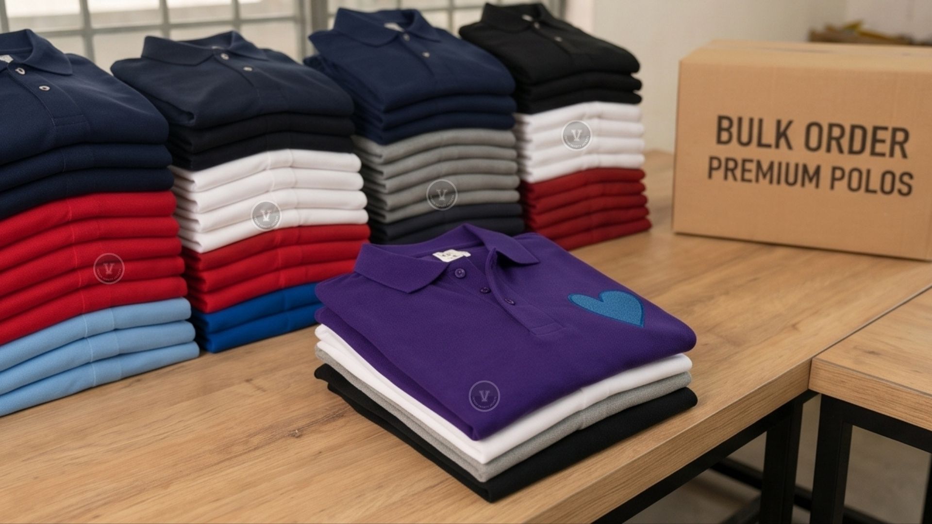 Embroidered Polo Shirts Bulk Order