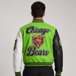 Embroidery Cropped Varsity Jacket