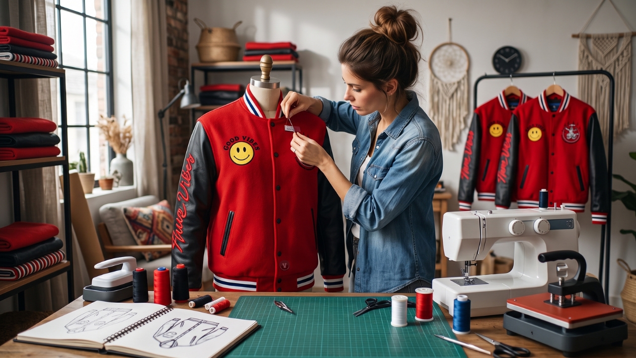 How to Sew Patches on Varsity Jackets
