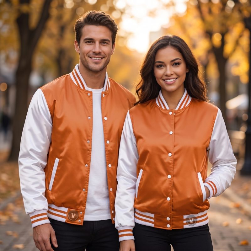 Letterman Jackets with Satin Finish