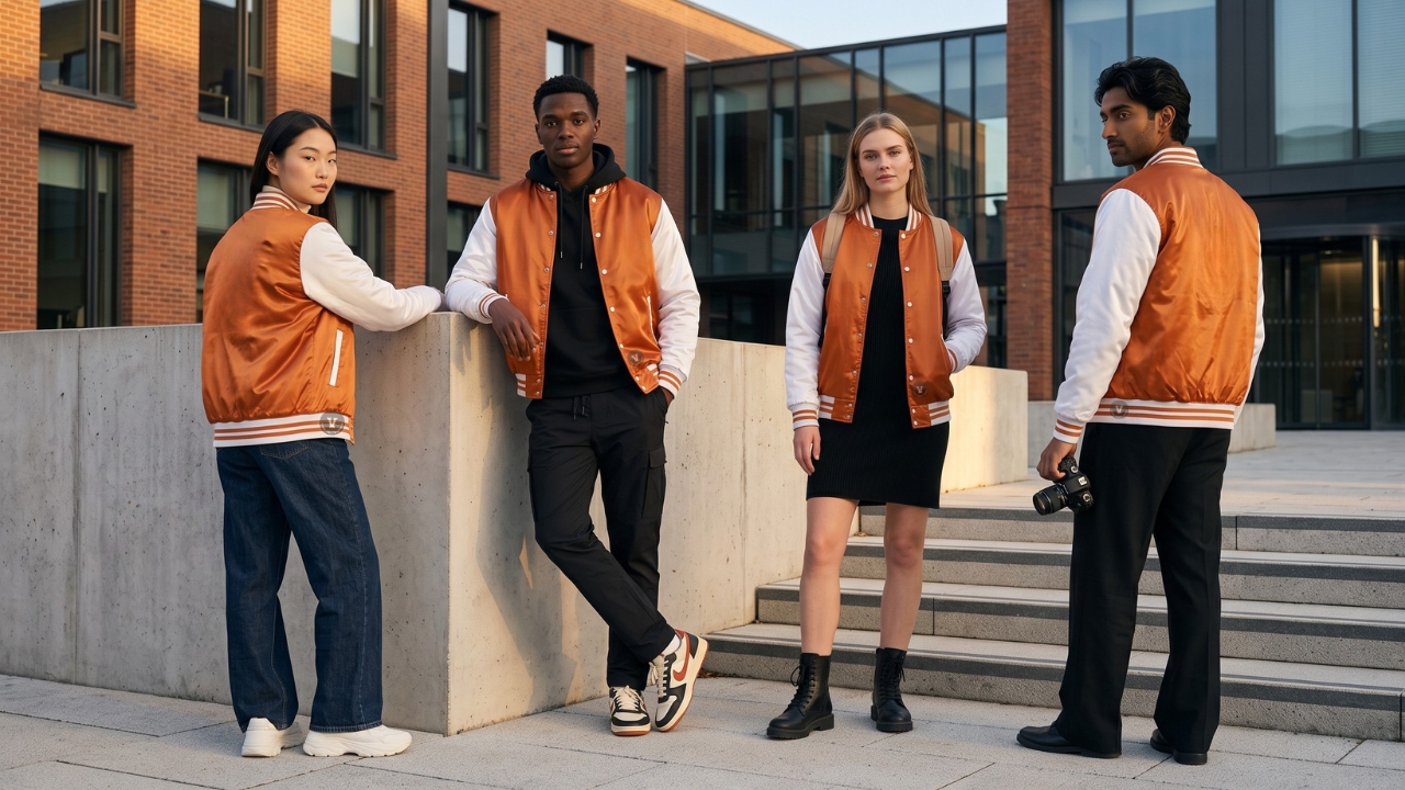 Letterman Jackets with Satin Finish