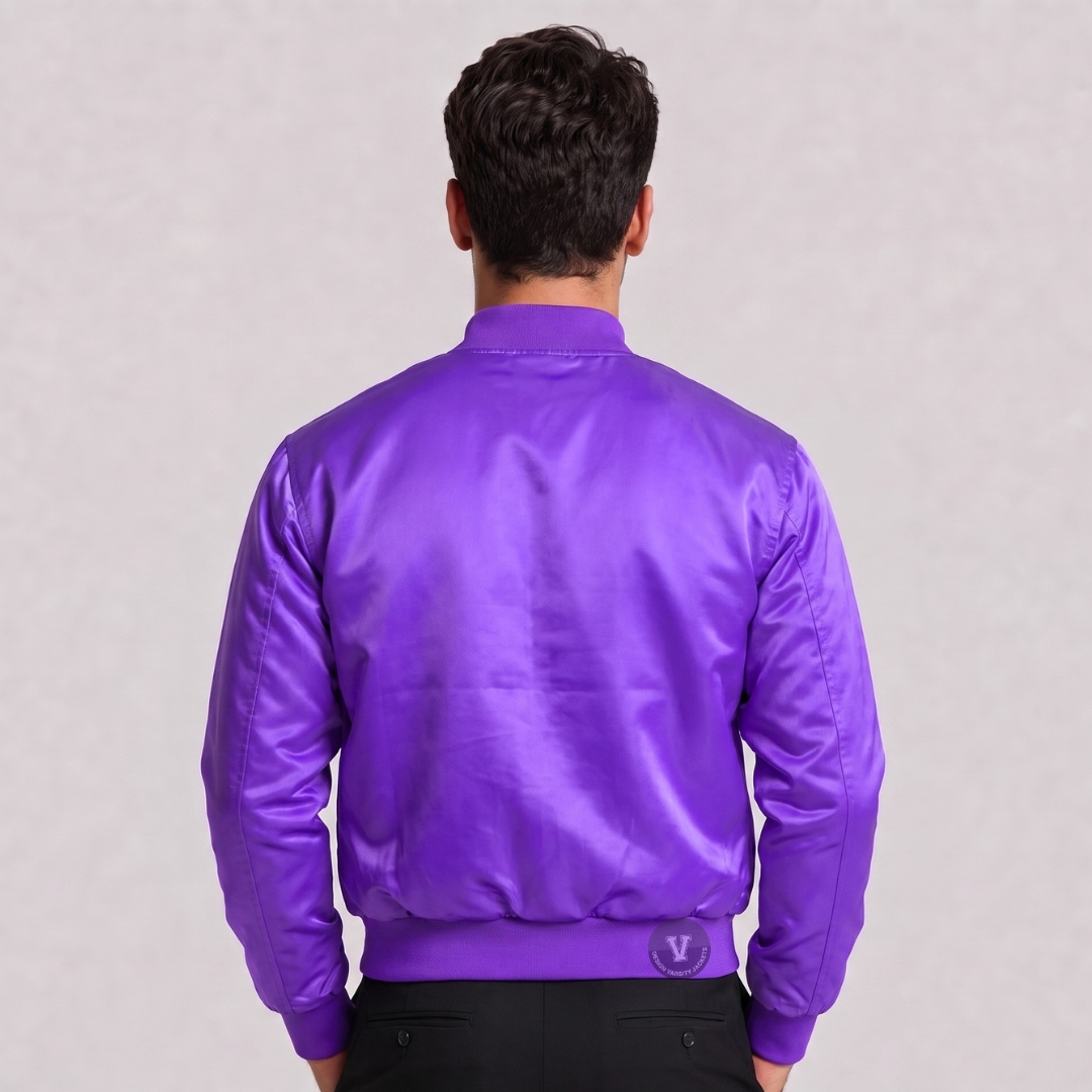 Male Cropped Satin Jacket